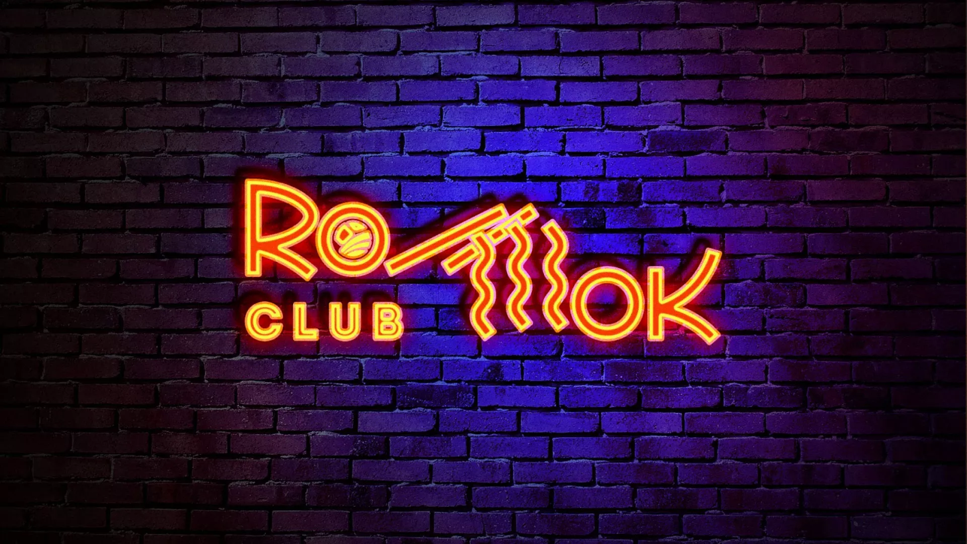 Разработка интерьерной вывески суши-бара «Roll Wok Club» в Воскресенске
